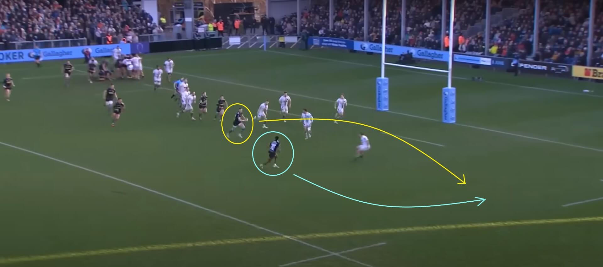 Immanuel Feyi-Waboso at Exeter Chiefs 2023/2024 - scout report - tactical analysis tactics